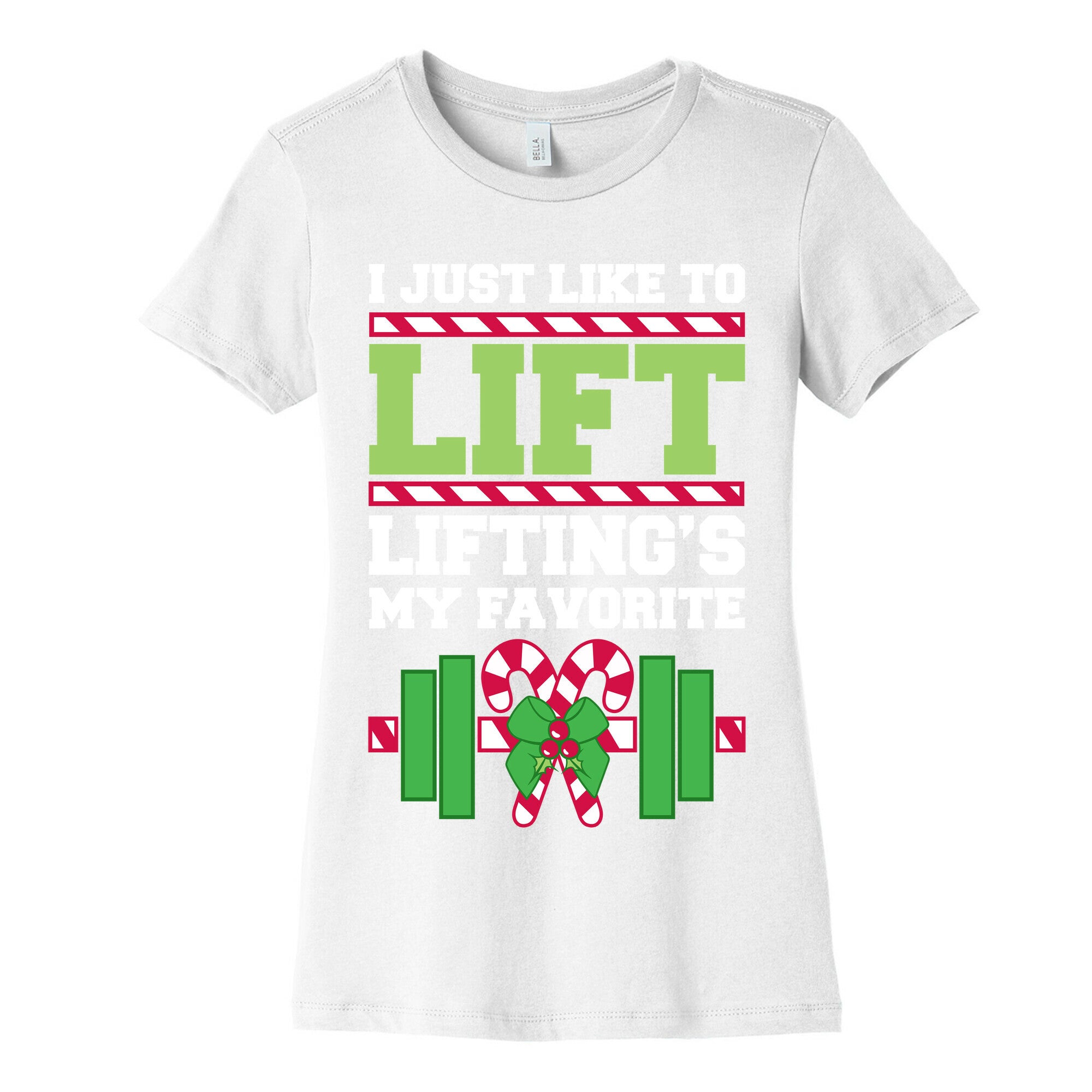 I Just Like To Lift, Lifting Is My Favorite Women's Cotton Tee